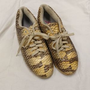 Vintage 1986 Snakers 100% Genuine Snake Skin Snea… - image 1